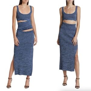 Christopher Esber Deconstruct Tank Dress Denim Marle